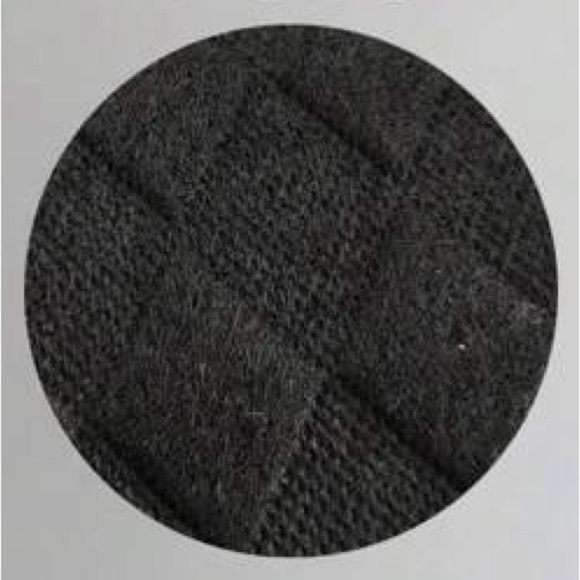 Black Quilted Felt Scarf Decor Bag Purse - Picture 7 of 10